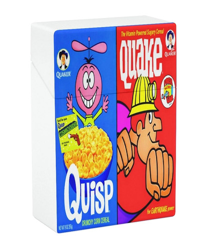Quisp and quake cereal plastic - cereal,