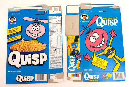 Vintage quaker oats quisp - vintage,